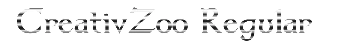 CreativZoo Regular original font preview