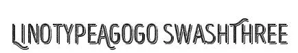 LinotypeAgogo SwashThree