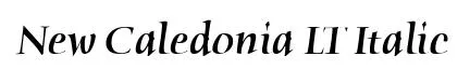 New Caledonia LT Italic