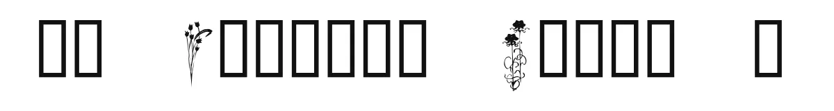 KR Classic Fleur 2 original font preview