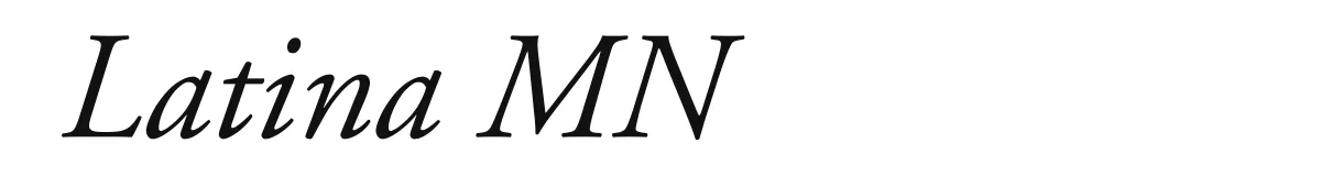 Latina MN font preview
