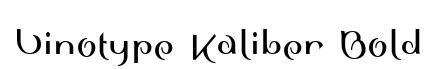Linotype Kaliber Bold