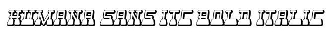 Humana Sans ITC Bold Italic