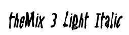 TheMix 3 Light Italic