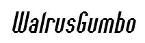 WalrusGumbo original font preview