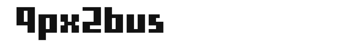 9px2bus original font preview