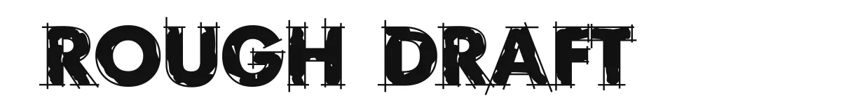 Rough Draft font preview