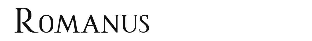 Romanus font preview