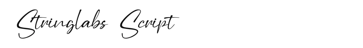 Stringlabs Script original font preview