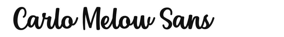 Carlo Melow Sans font preview