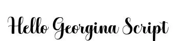 Hello Georgina Script