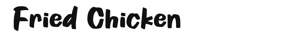 Fried Chicken font preview