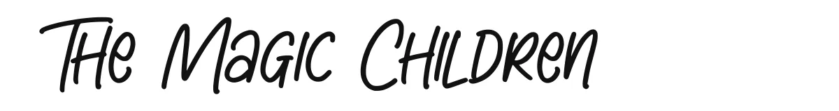 The Magic Children original font preview