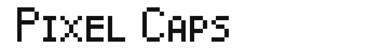 Pixel Caps original font preview