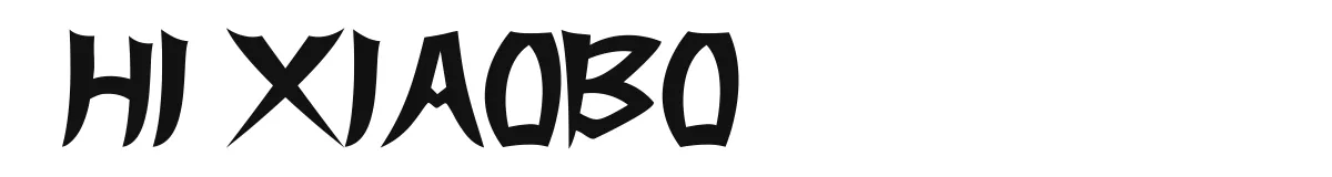 Hi Xiaobo font preview