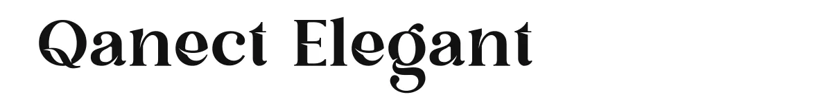 Qanect Elegant font preview