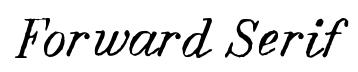 Forward Serif