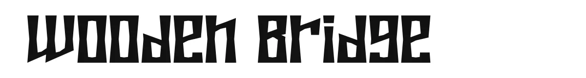 Wooden Bridge font preview