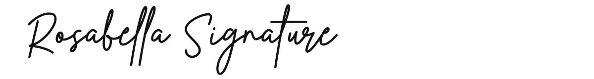 Rosabella Signature font preview