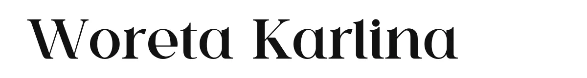 Woreta Karlina font preview