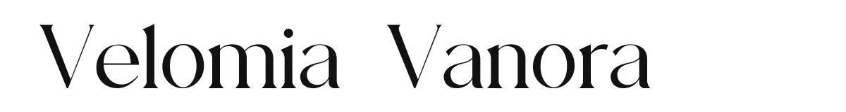 Velomia Vanora font preview
