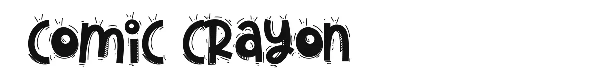 Comic Crayon original font preview