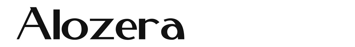 Alozera original font preview