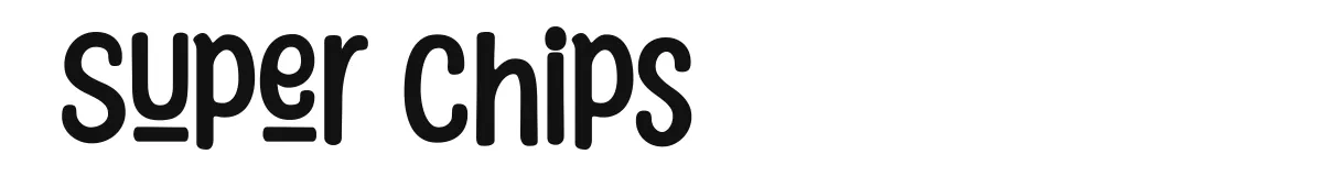 Super Chips font preview