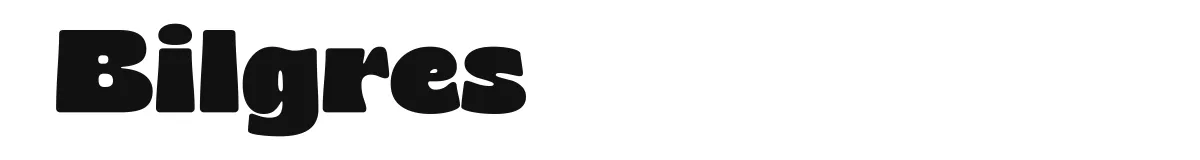Bilgres original font preview