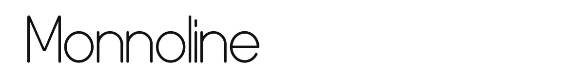 Monnoline font preview