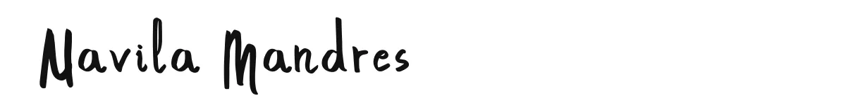 Navila Mandres original font preview