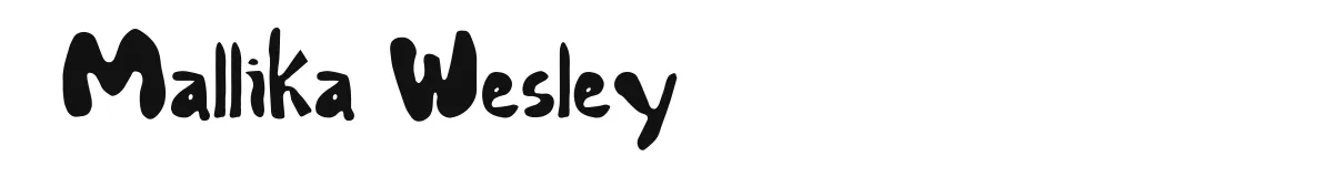 Mallika Wesley font preview