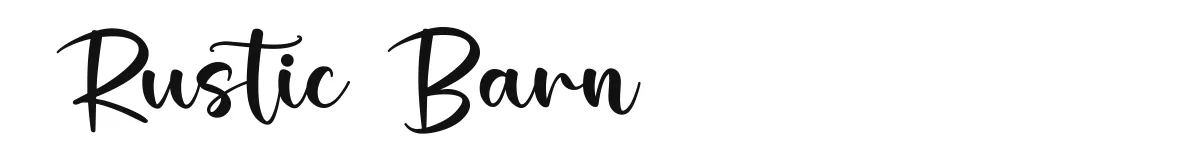 Rustic Barn font preview