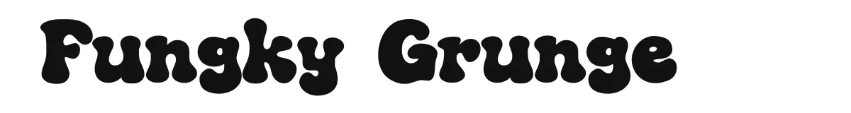 Fungky Grunge font preview