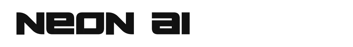 Neon AI font preview