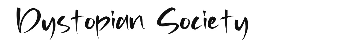 Dystopian Society font preview