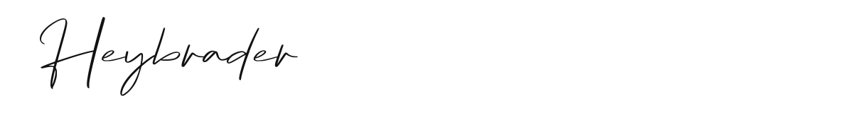 Heybrader original font preview