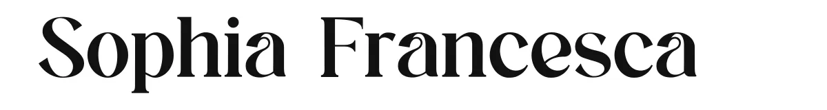 Sophia Francesca font preview