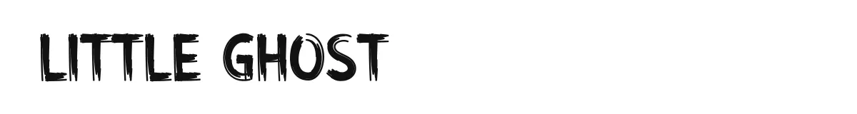 Little Ghost original font preview