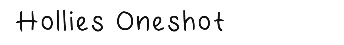 Hollies Oneshot font preview