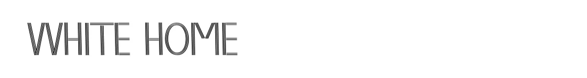 White Home font preview