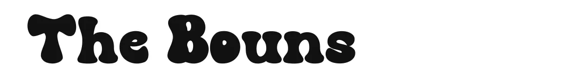 The Bouns font preview