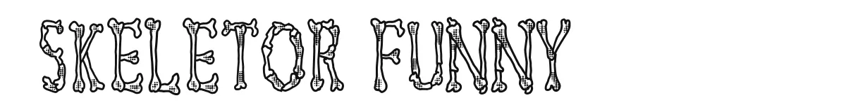Skeletor Funny font preview