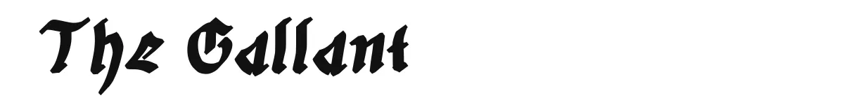 The Gallant font preview