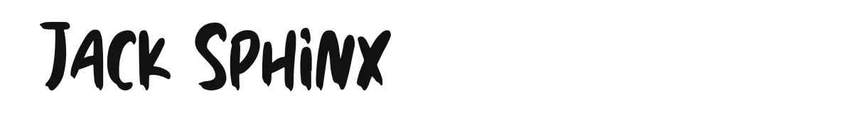 Jack Sphinx font preview