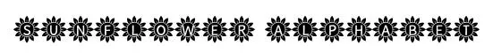 Sunflower Alphabet