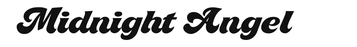 Midnight Angel font preview