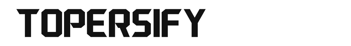 Topersify original font preview