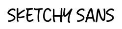 Sketchy Sans font preview