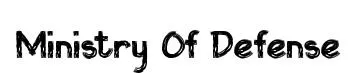 Ministry Of Defense font preview
